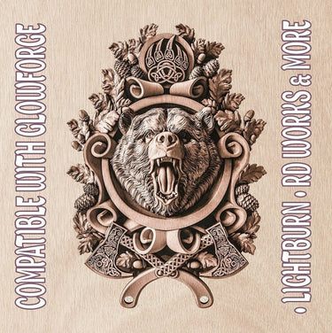 BEAR 3d illusion & laser-ready file 3DWave.us